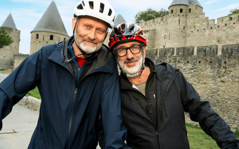 Two Men on a Bike